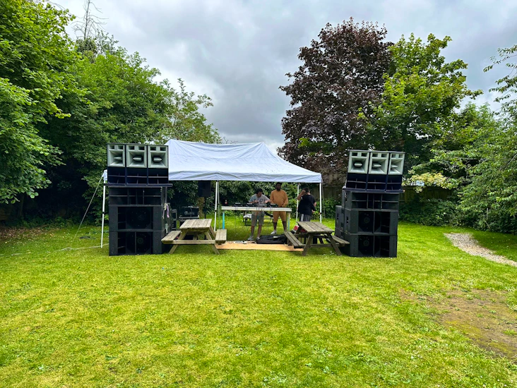 Large festival sound system
