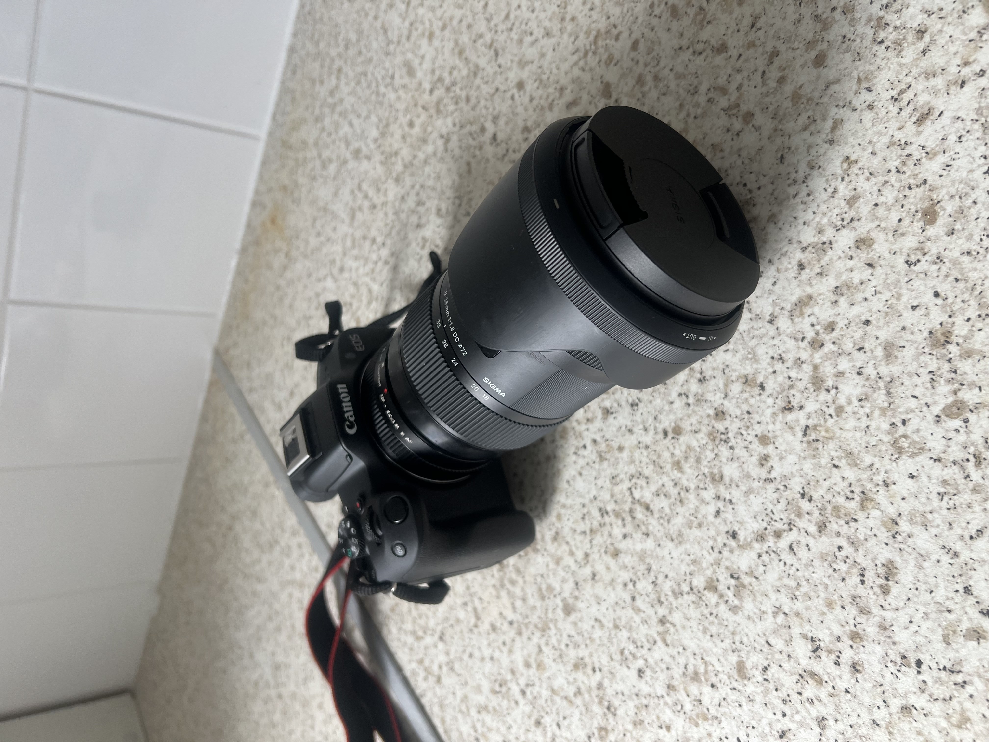 Canon r50 mirrorless camera + sigma 18-35mm f1.8 (canon ef)