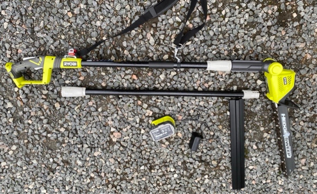 Ryobi häcksax förlängningsbar + vinkelbar