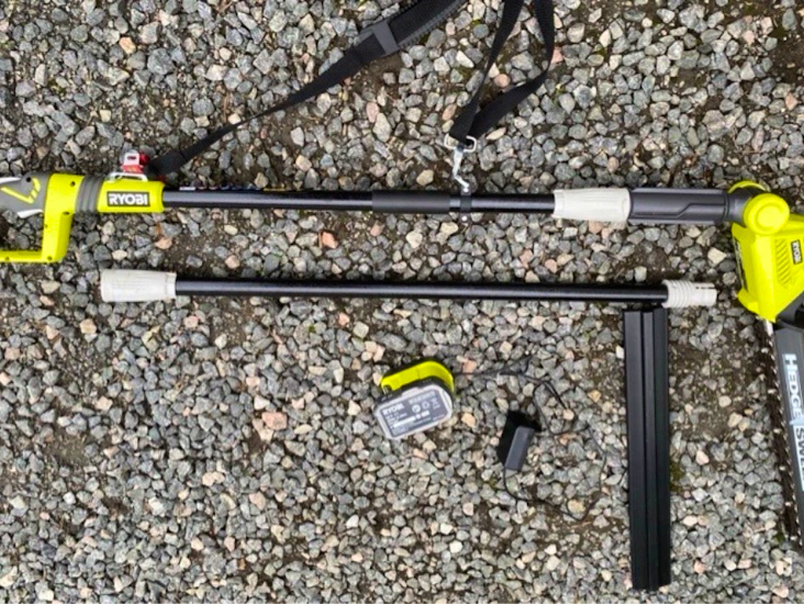 Ryobi häcksax förlängningsbar + vinkelbar