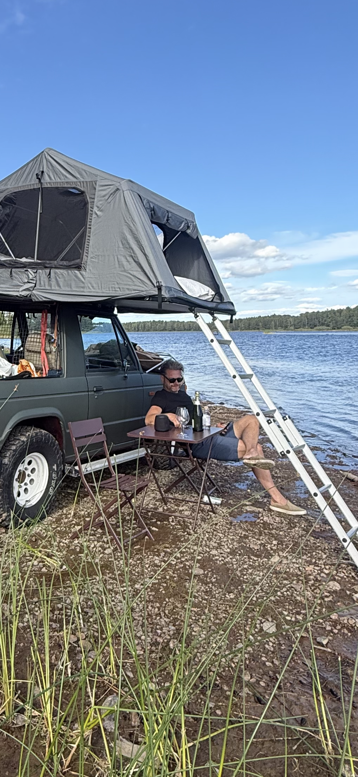 Pajero med taktält