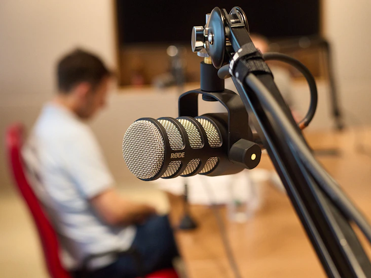 Podcast kit and operator - 6 x rode podmic and zoom p8