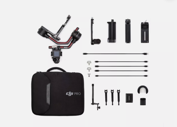 Dji rs 2 pro – professional 3-axis gimbal stabiliser + case & extras