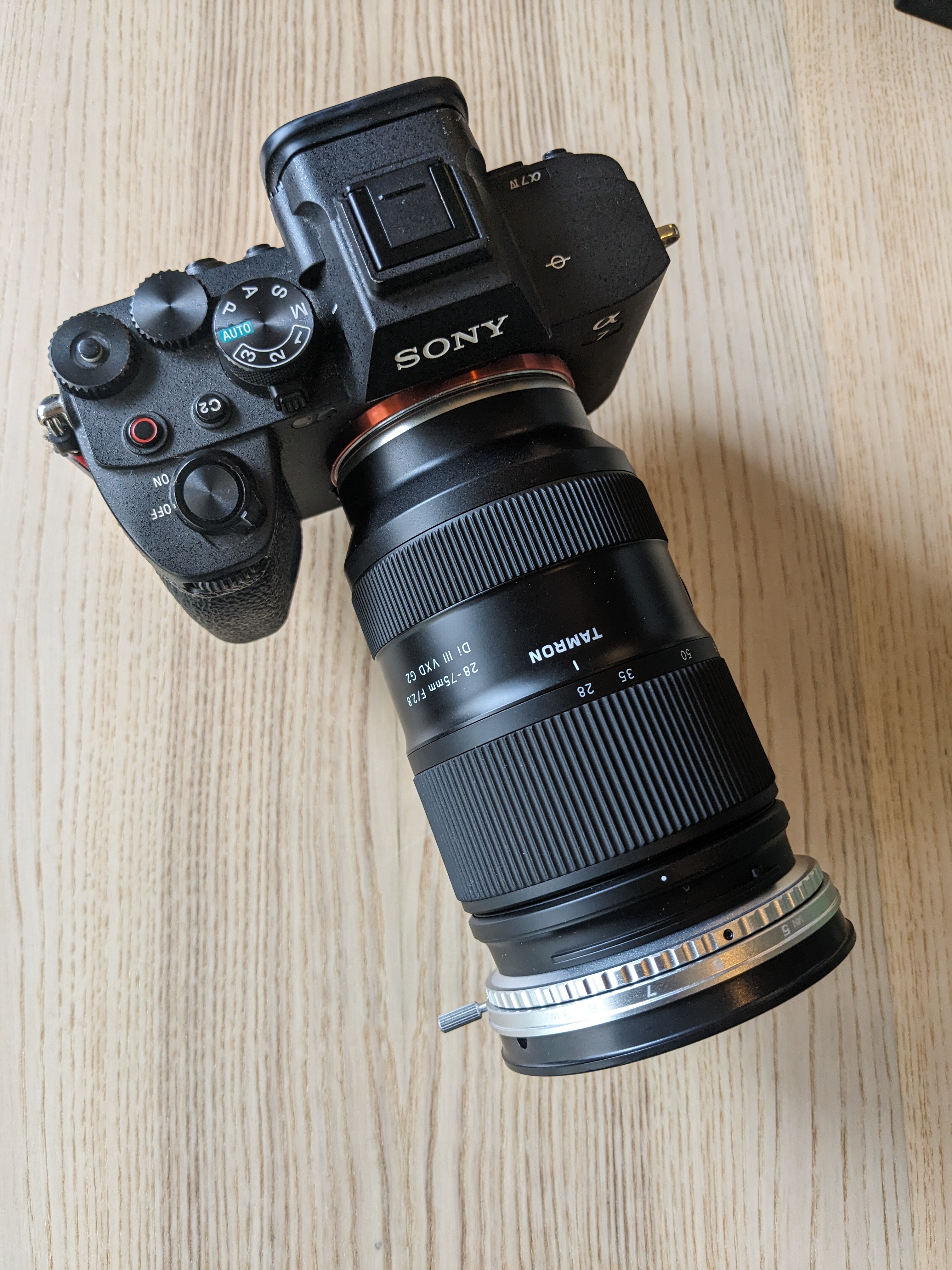 Fotopakke sony a7iv med mye utstyr. 