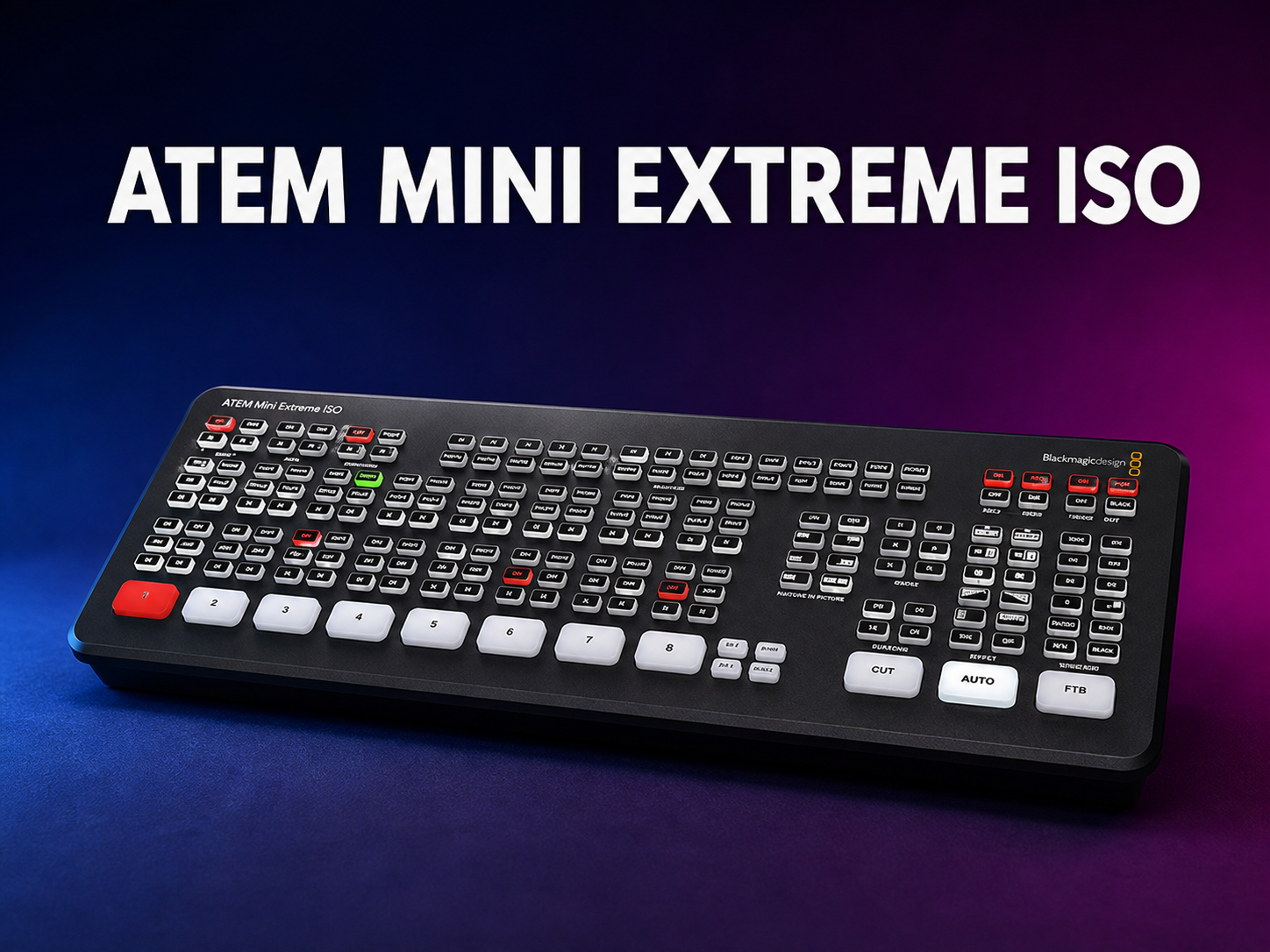 Blackmagic atem mini extreme iso 8-input live streaming switcher
