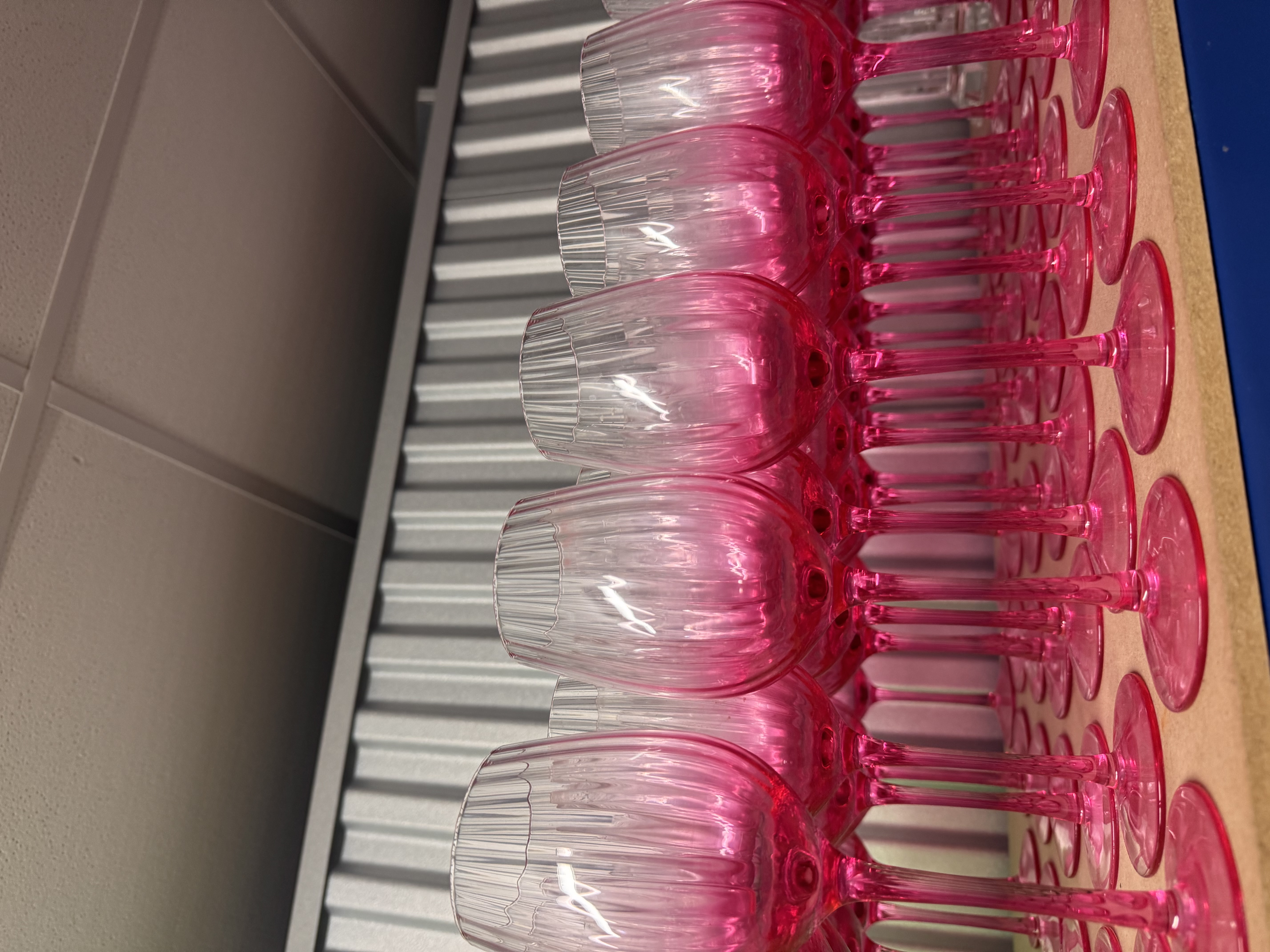 Rosewater wine glass