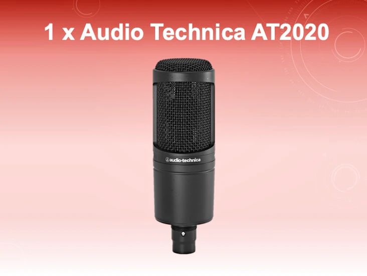 Audio technica at2020 condenser microphone