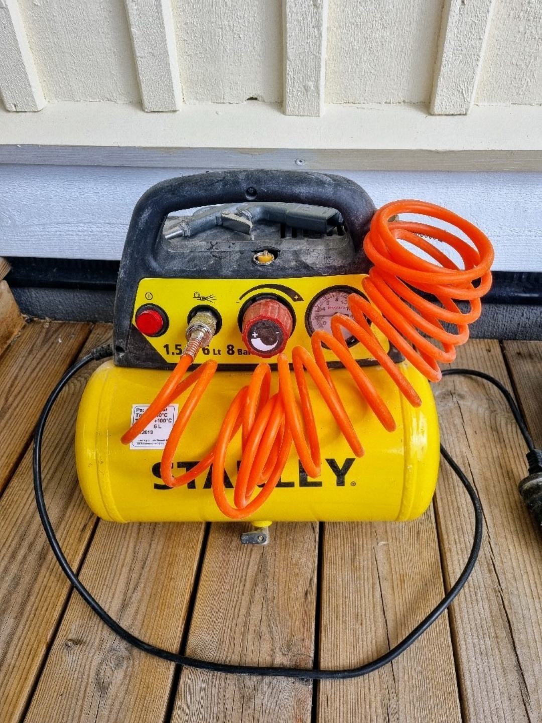 Kompressor med kort slang