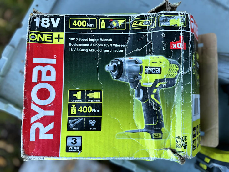 Batteridriven mutterdragare 400 nm 18 v