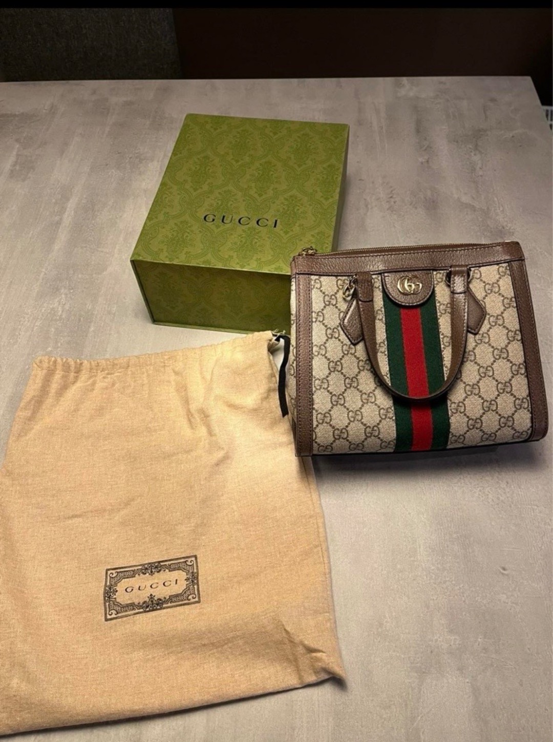 Gucci, ophidia gg small tote bag
