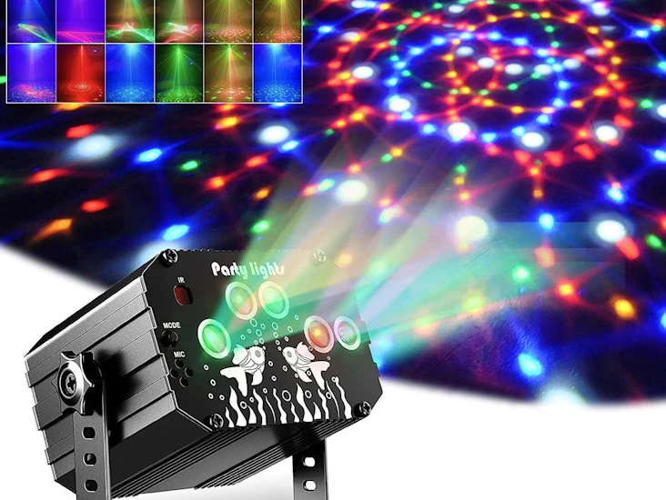 Dj disco party light – 60 pattern sound-activated led effects