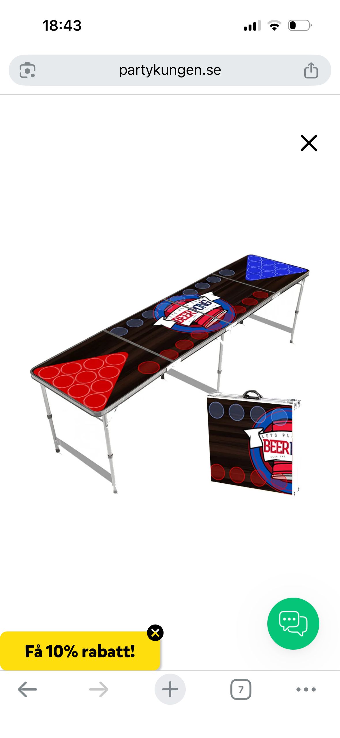 Beer pong-bord