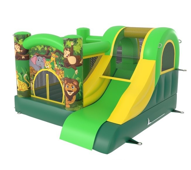 Liten hoppborg med kana