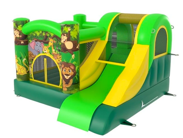 Liten hoppborg med kana