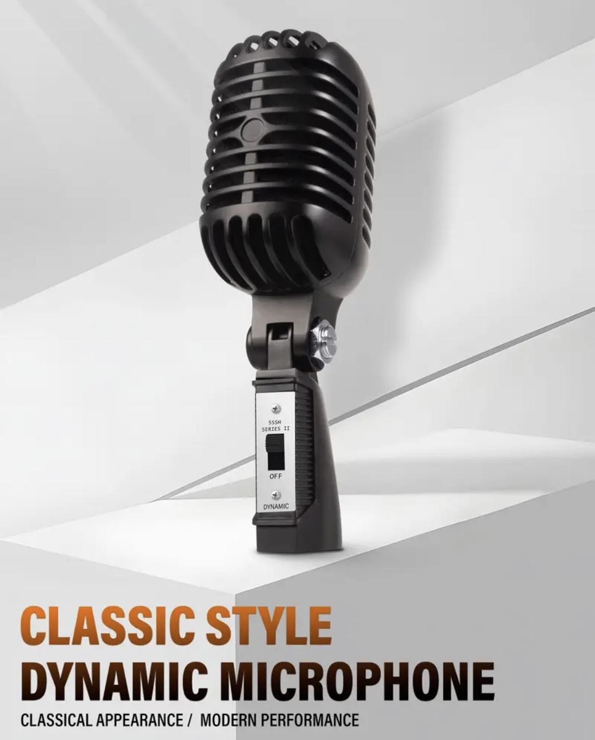 Vintage mic in black 