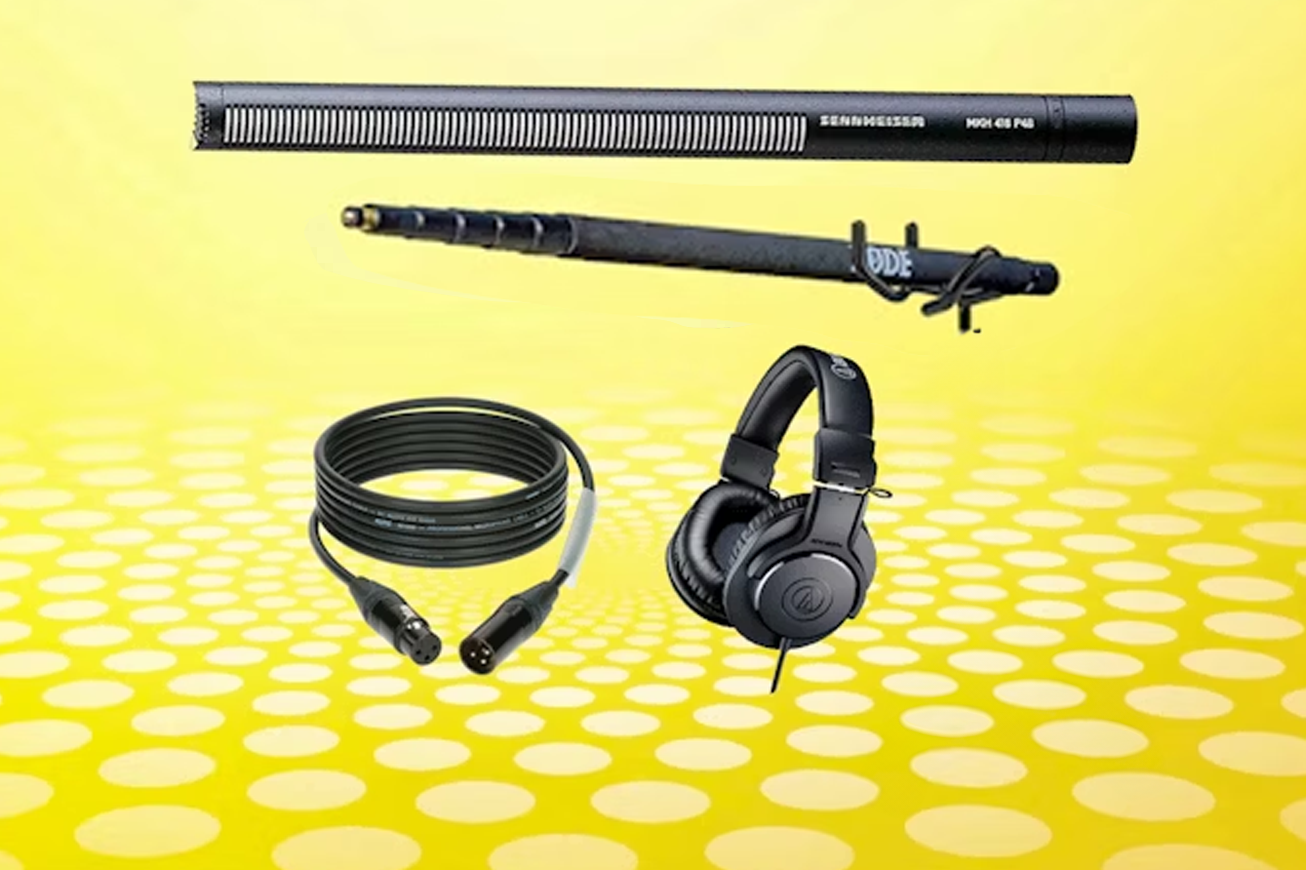 Sennheiser mkh 416 kit shotgun boom microphone kit