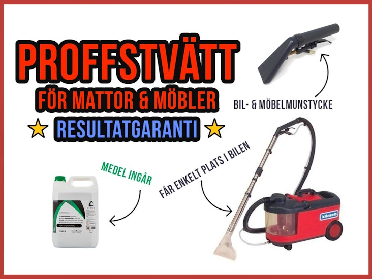Proffs matt & möbeltvätt + medel