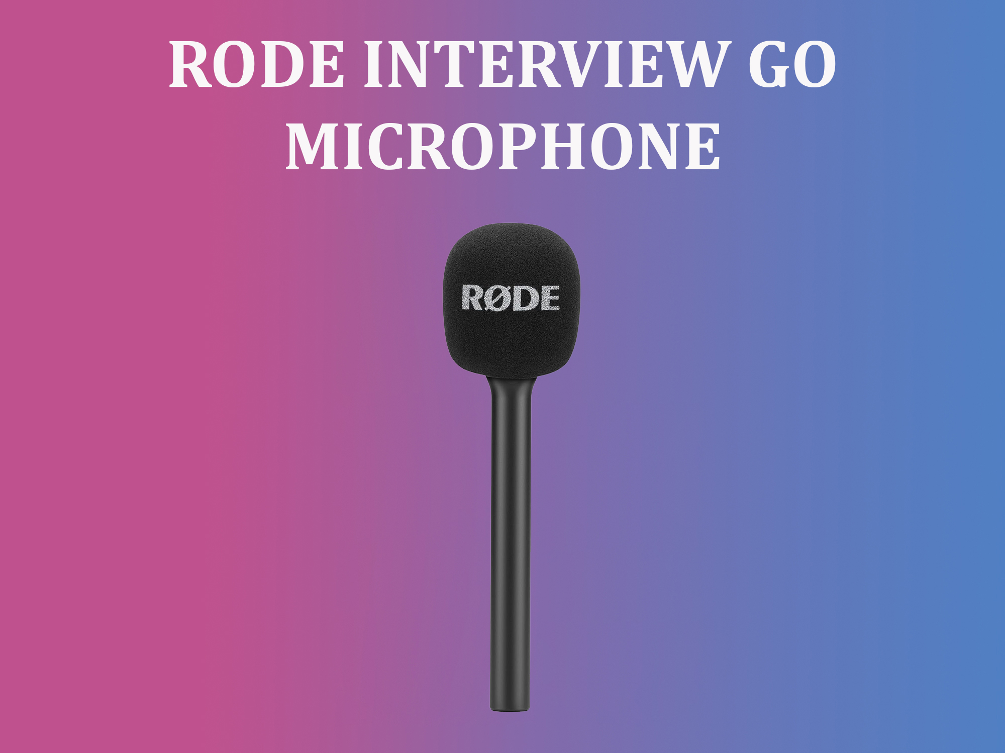 Rode interview go microphone handheld adapter wireless go
