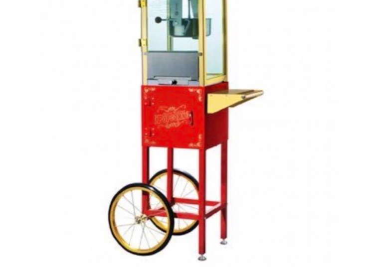 Snygg popcornmaskin med vagn