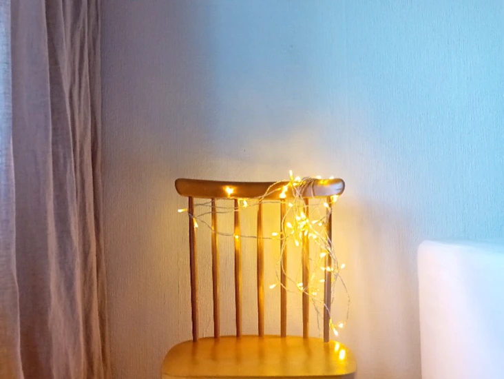 Ljusslinga, inomhus, transparent kabel