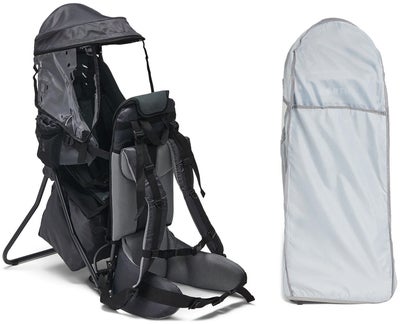 North 13.5 adventure bæremeis med støtte inkl. regntrekk, grey