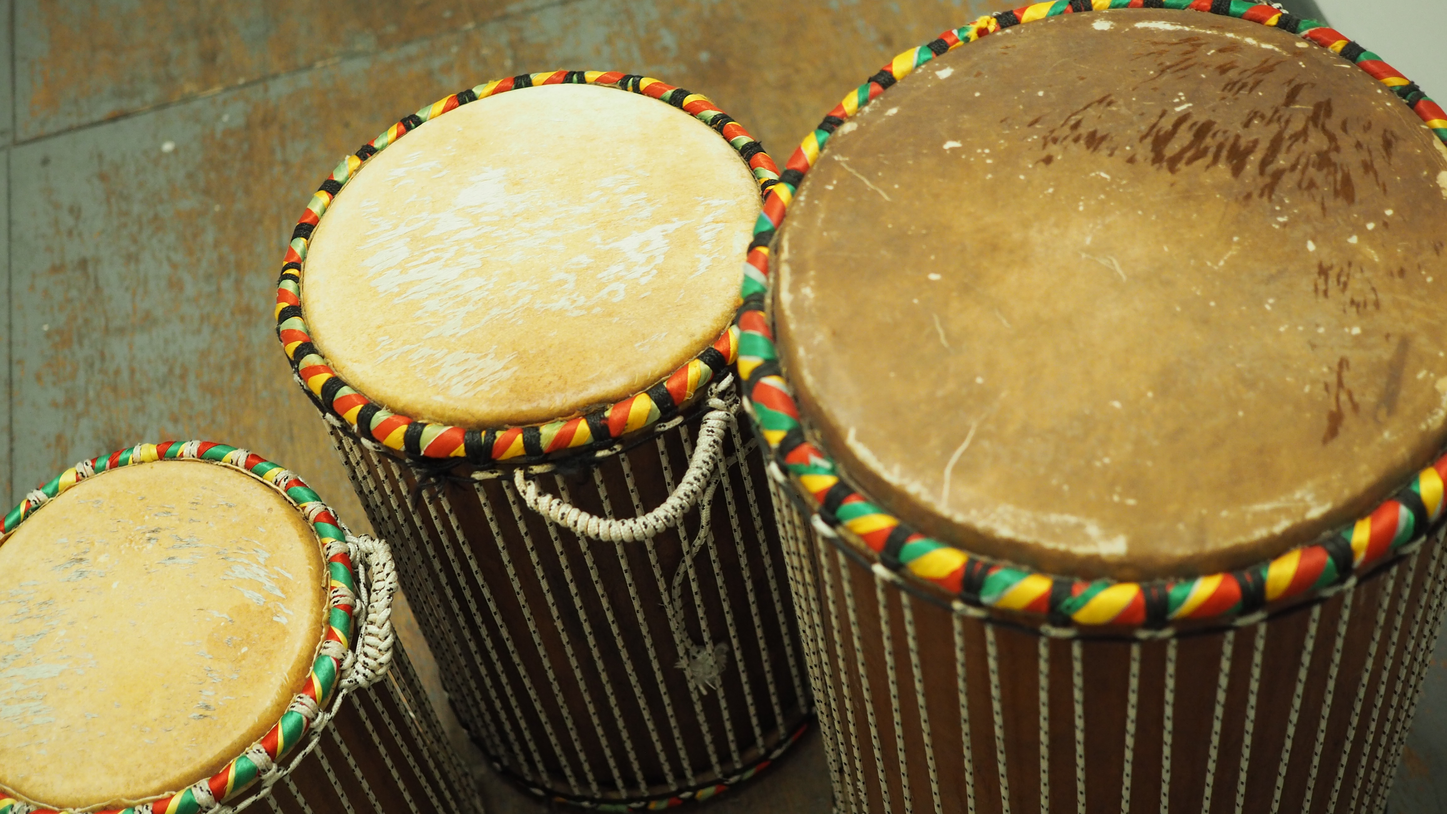 African drum set - kenkeni, dun dun & sanban