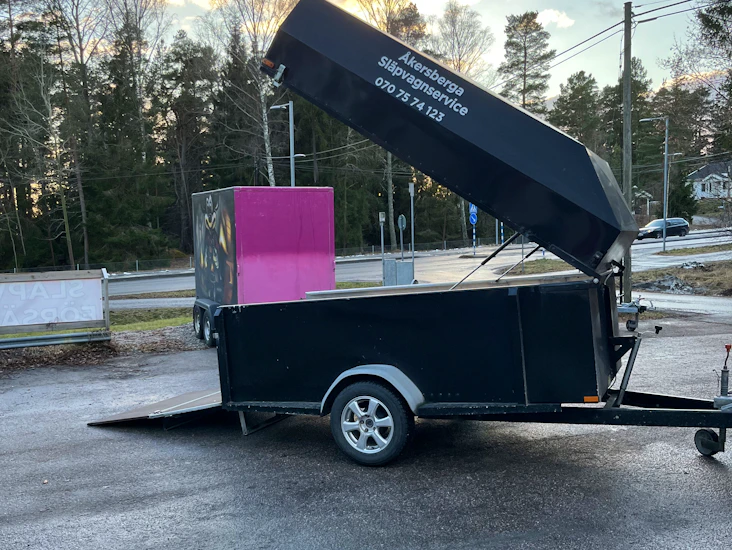 Aluminium släp för mc/atv lätt lastat