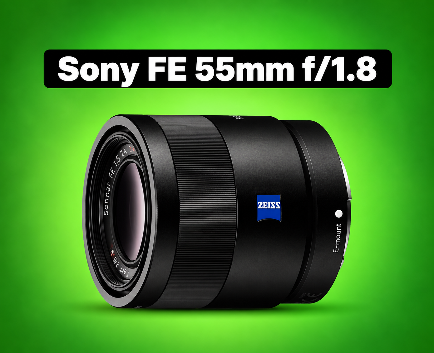 Sony fe 55mm f/1.8 za full-frame prime lens – ideal for portrait, street, and