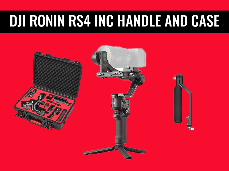 Dji ronin rs4 gimbal + briefcase handle + hard case