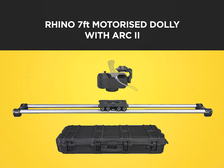 Rhino motorised 7ft -10.5ft camera dolly + arc v2 (like dana dolly but automated)