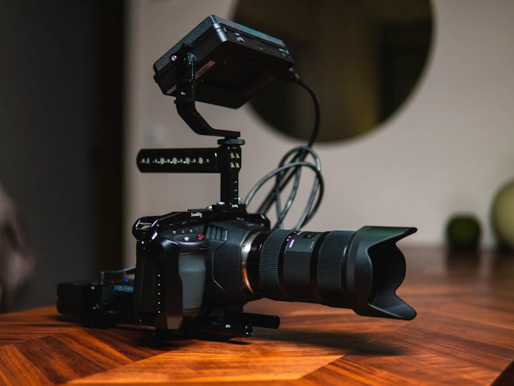 Blackmagic pocket cinema camera 6k + rig (utan objektiv)