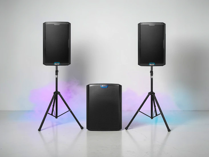 Kraftigt högtalarpaket med sub