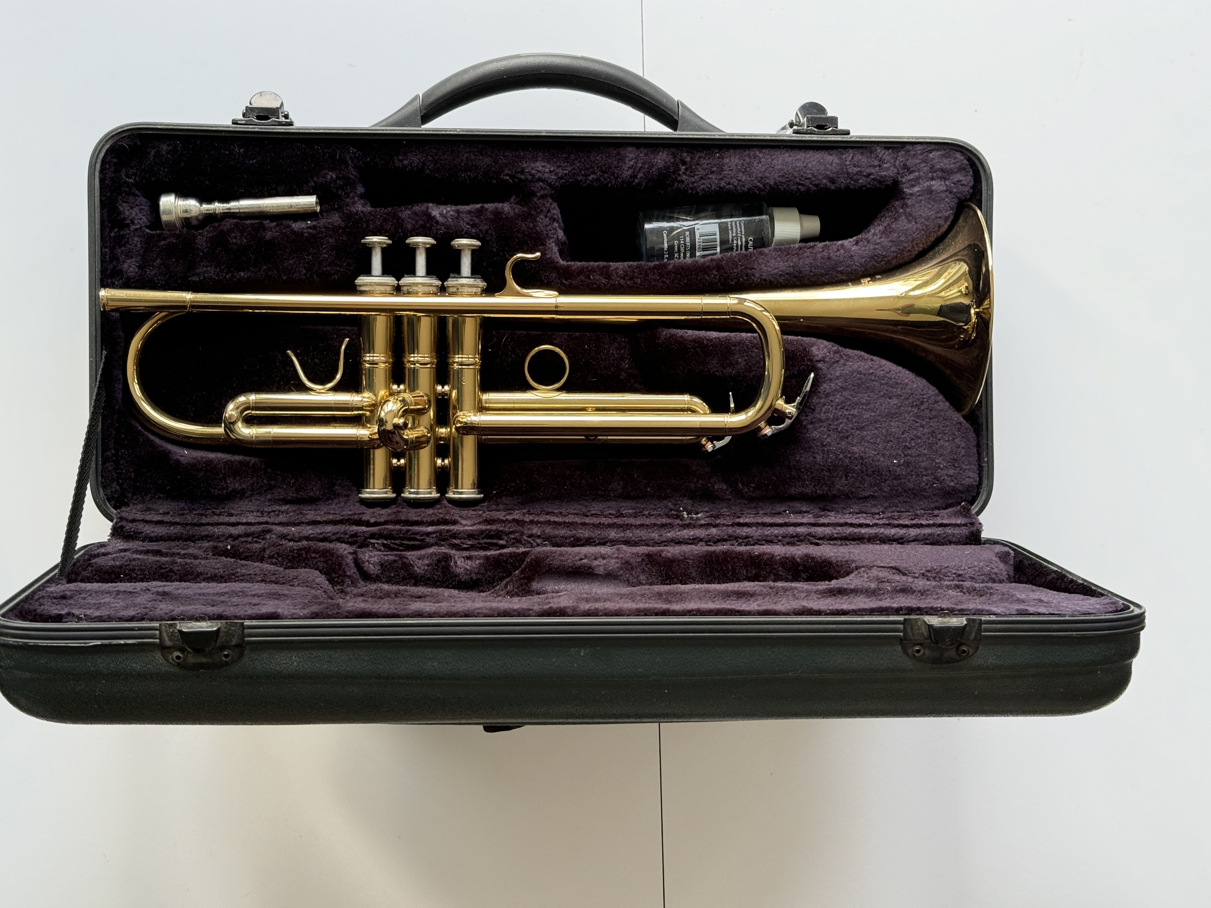 Earlham student trumpet