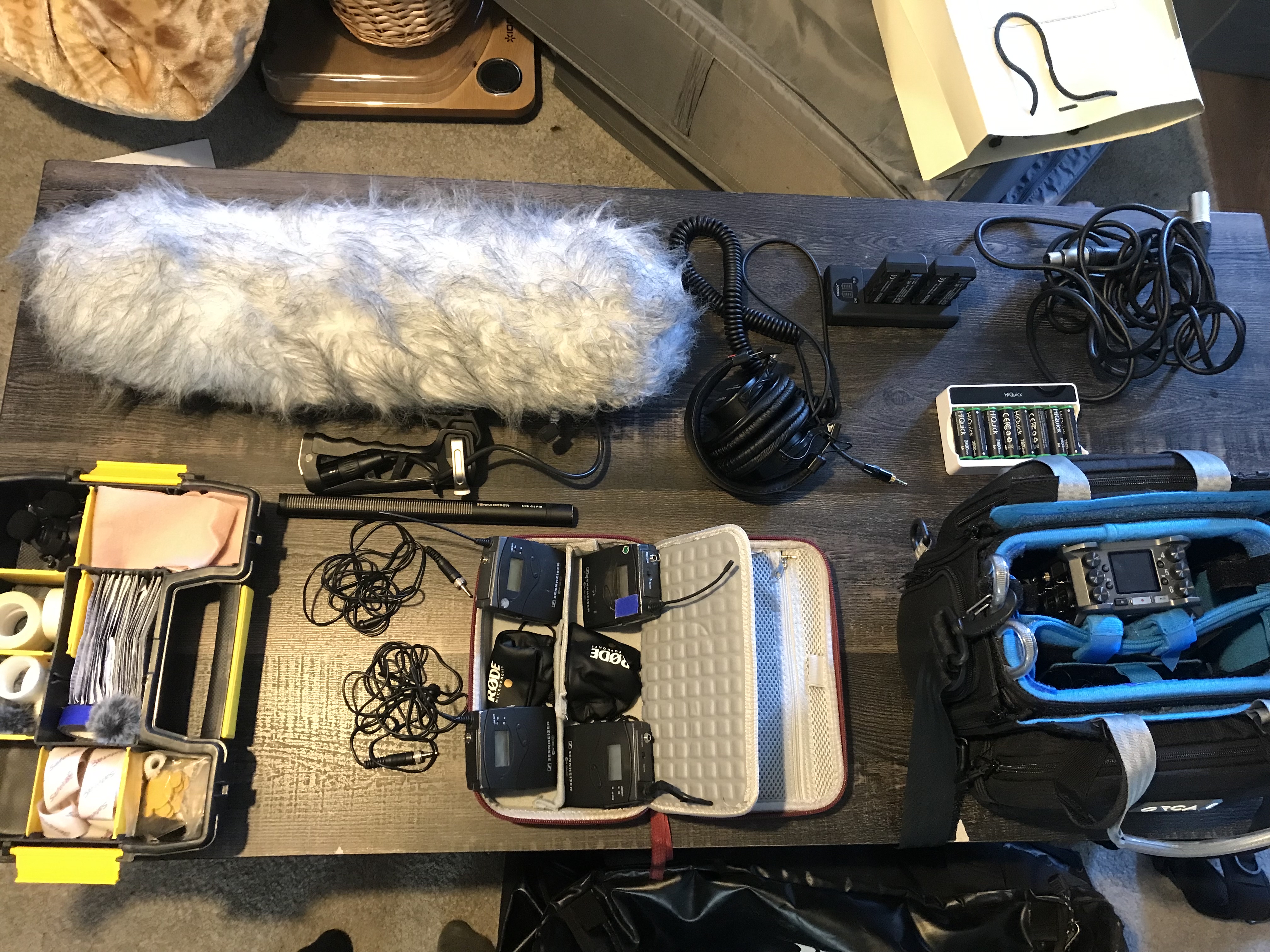 Sound recordist equipment | zoom f6, mkh 416, senheiser g3