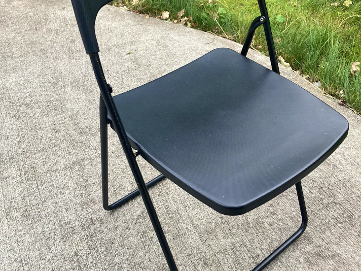 Svarta klappstolar från ikea 6 st