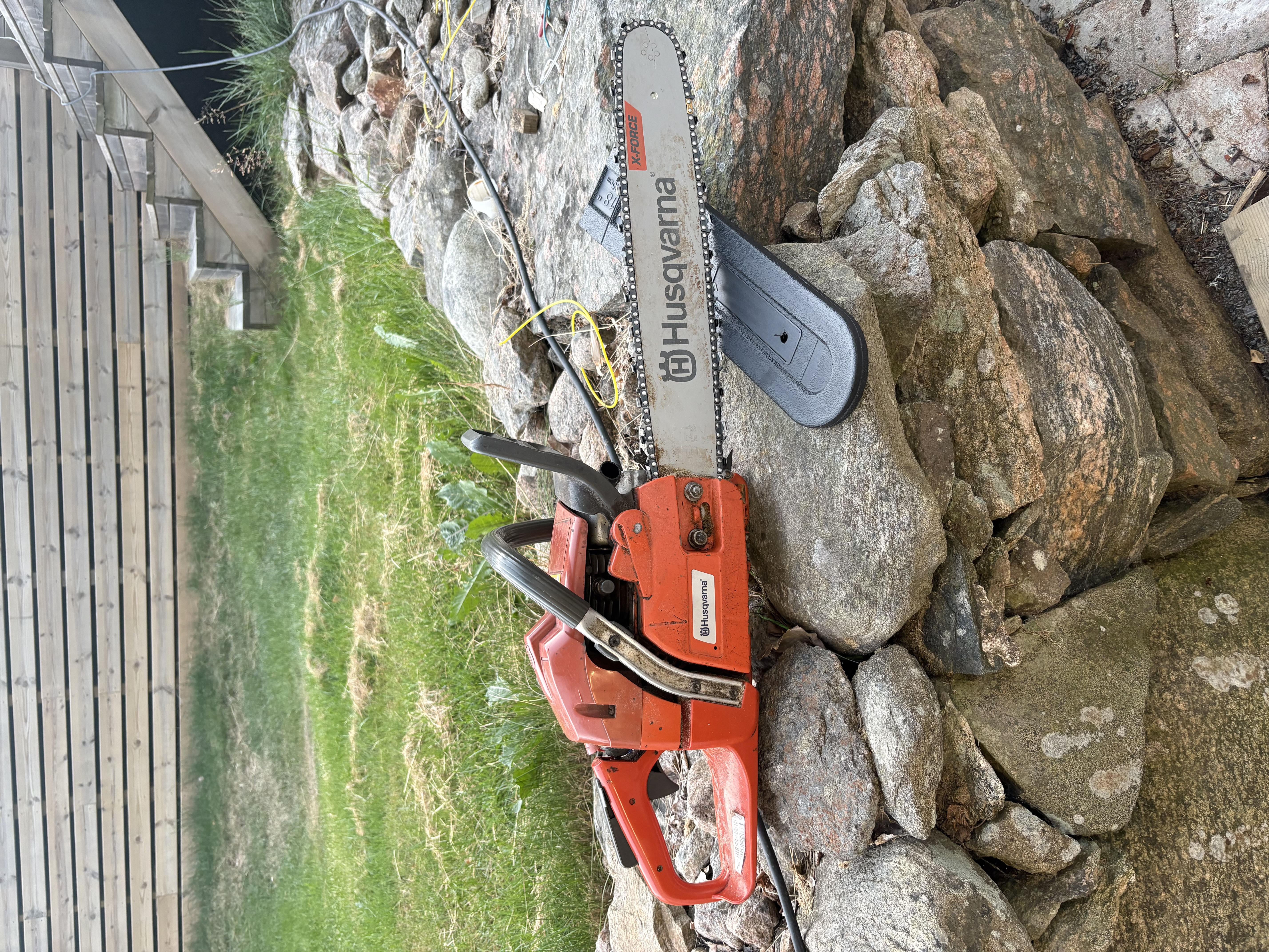 Husqvarna 350 med långt svärd