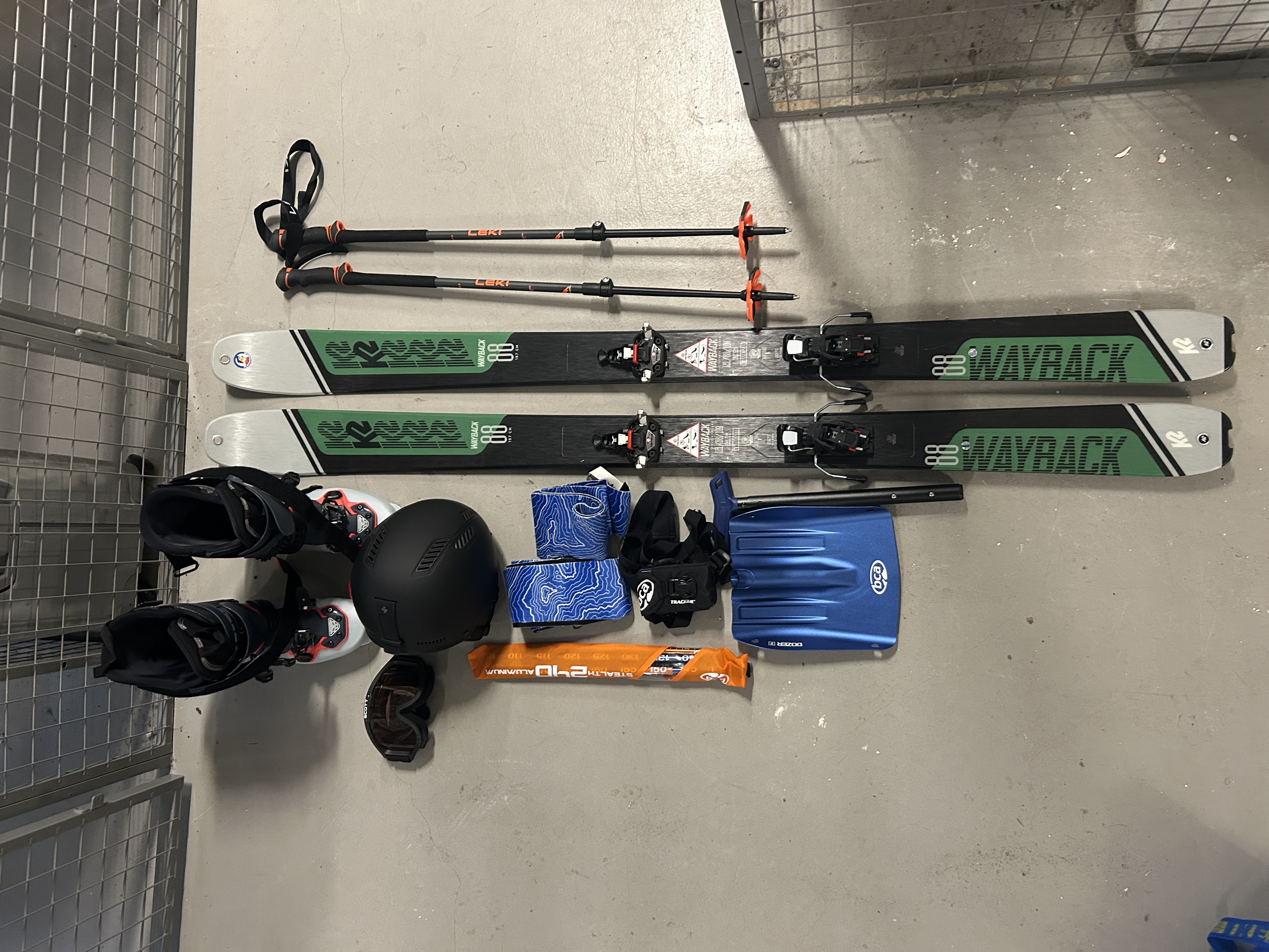 Topptur-pakke inkl. skredutstyr -168cm / str 41-42