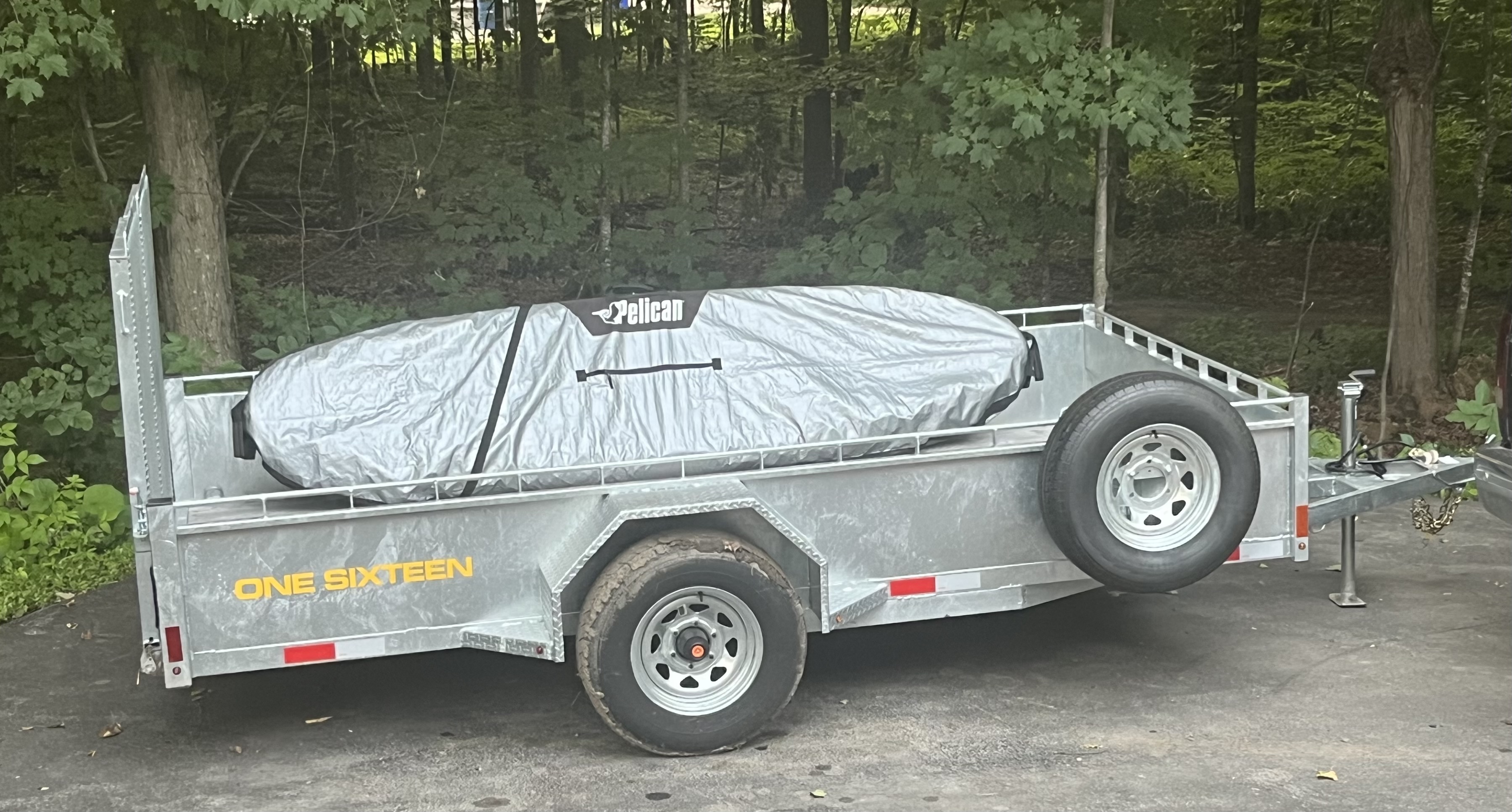 7' x 16' heavy-duty utility trailer for rent – 5,200 lb axle & brakes (perfect for tractors, landscaping & heavy loads!)