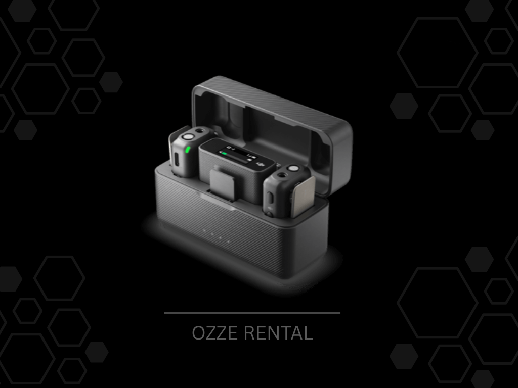 Dji mic (2 tx + 1 rx + charging case), wireless lavalier microphone, 