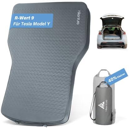 Auton (model y) retkeilypatja memory foam -patja + ikkunasuojat