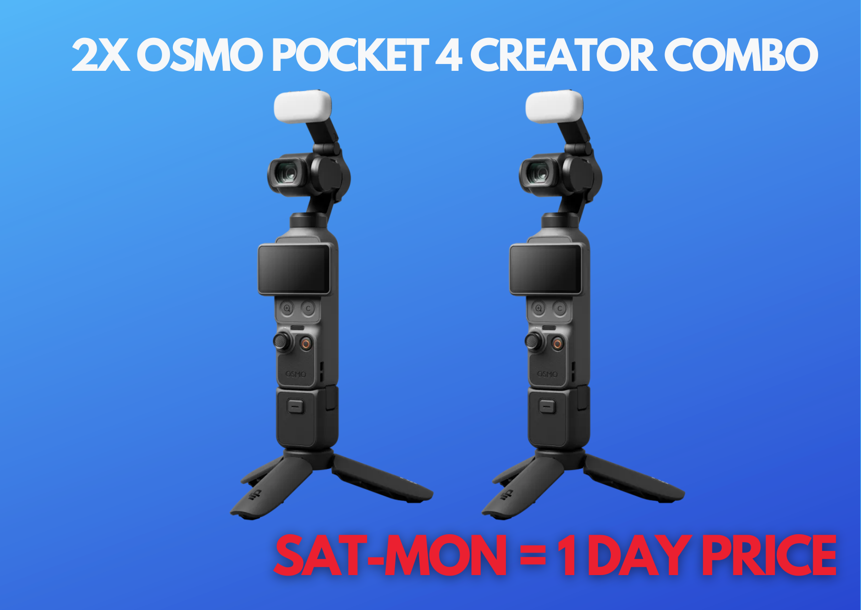 2x dji osmo pocket 4 creator combo