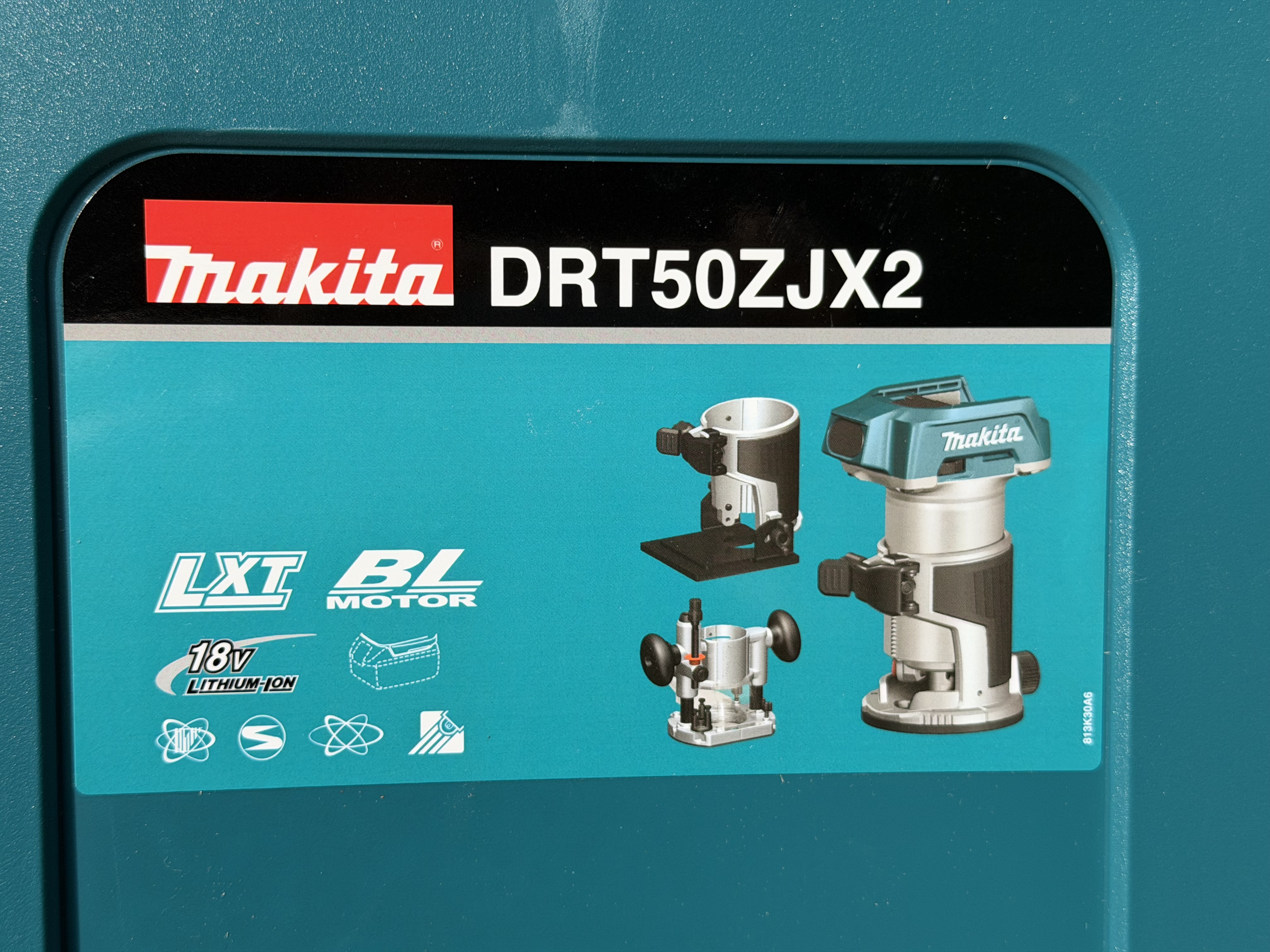 Makita handöverfräs / kantfräs 18v – komplett kit med frässtål