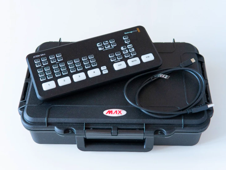 Blackmagic atem mini videomixer livesändning