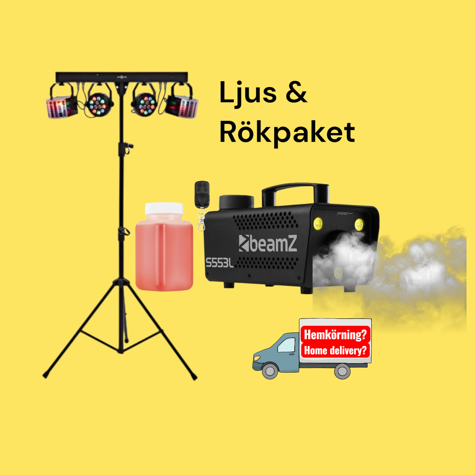 Ljus och rök paket allt du behöver komplett set