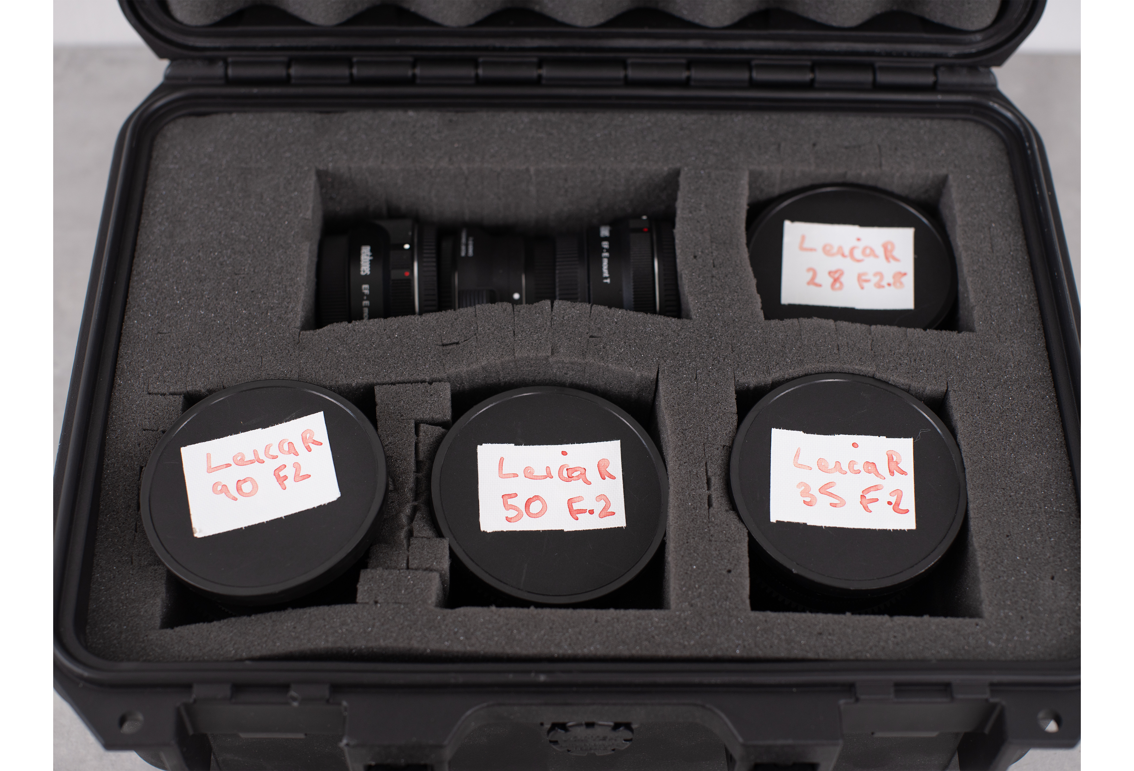 Leica r 4 set, with 3x e mount adaptor