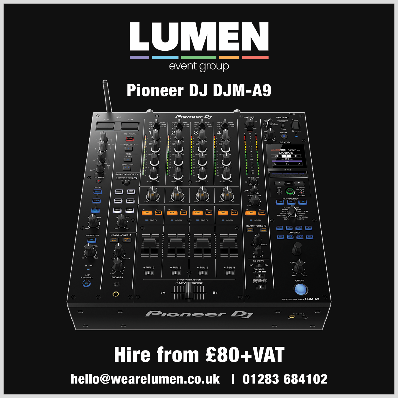 Pioneer dj djm-a9 hire