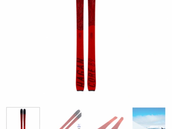 Komplett lätt toppturskidor dam, 164cm, 24,5