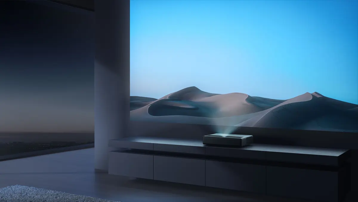 Ultra short throw projektor 4k 150 tommer!