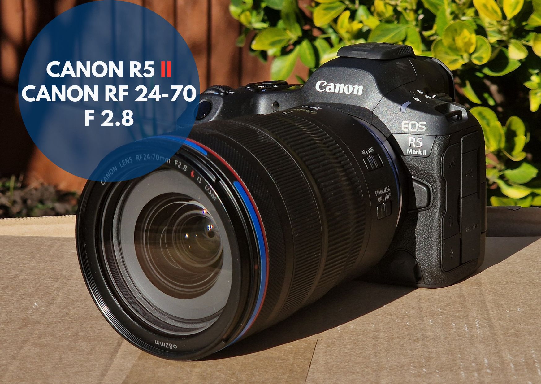 Canon r5 mk ii + canon rf 24 70 mm lens 2.8f
