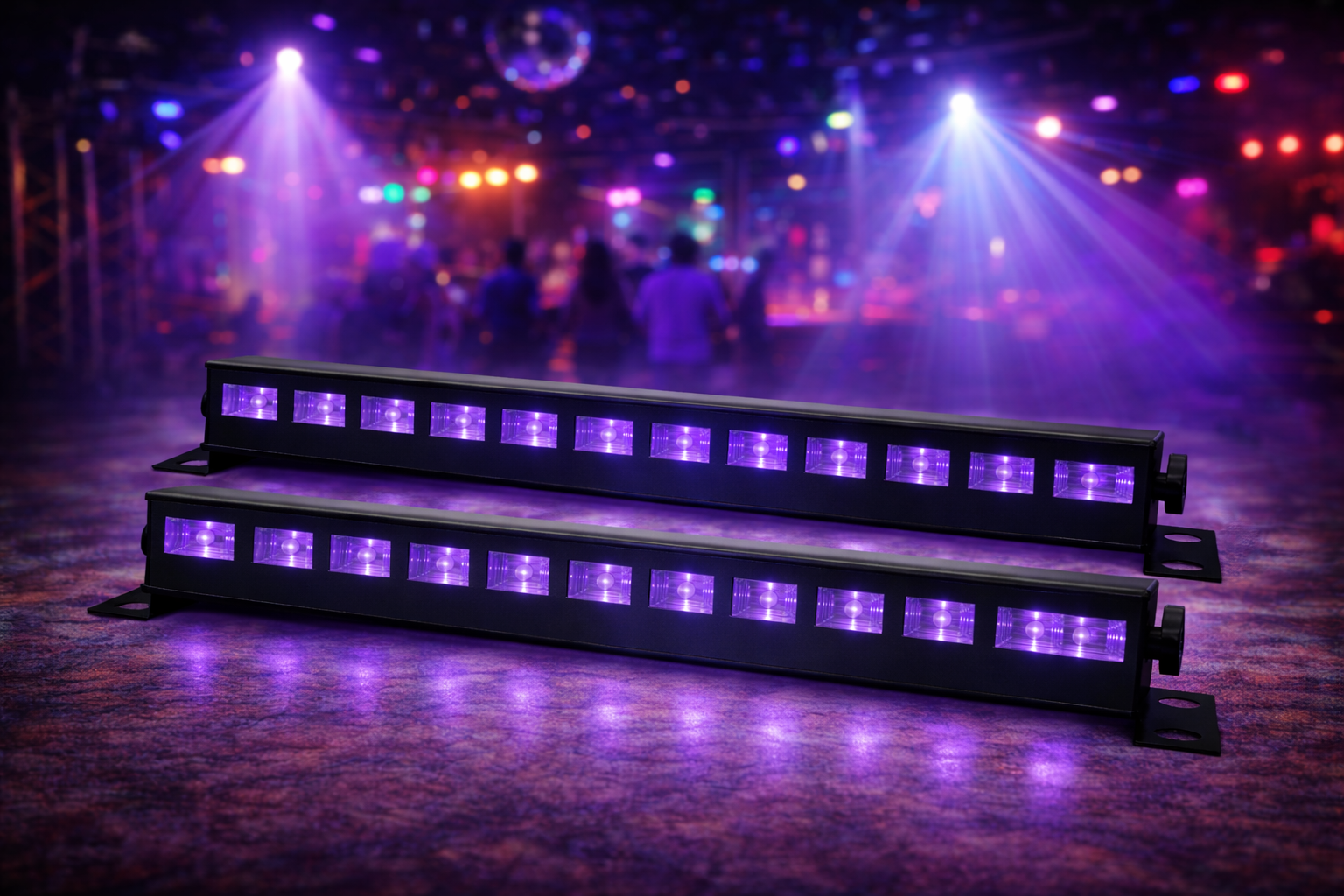2 stk blacklight uv-bar